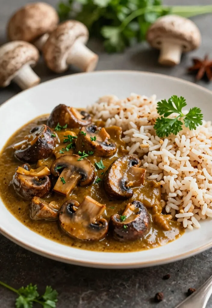 12 Vegan Curry Recipes with Rich Spiced Flavor 26 12 Vegan Curry Recipes with Rich Spiced Flavor 6. Mushroom Curry 0