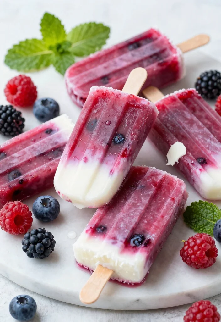 12 Vegan Dessert Recipes for Sweet Dairy Free Treats 46 12 Vegan Dessert Recipes for Sweet Dairy Free Treats 6. Berry Coconut Popsicles 0