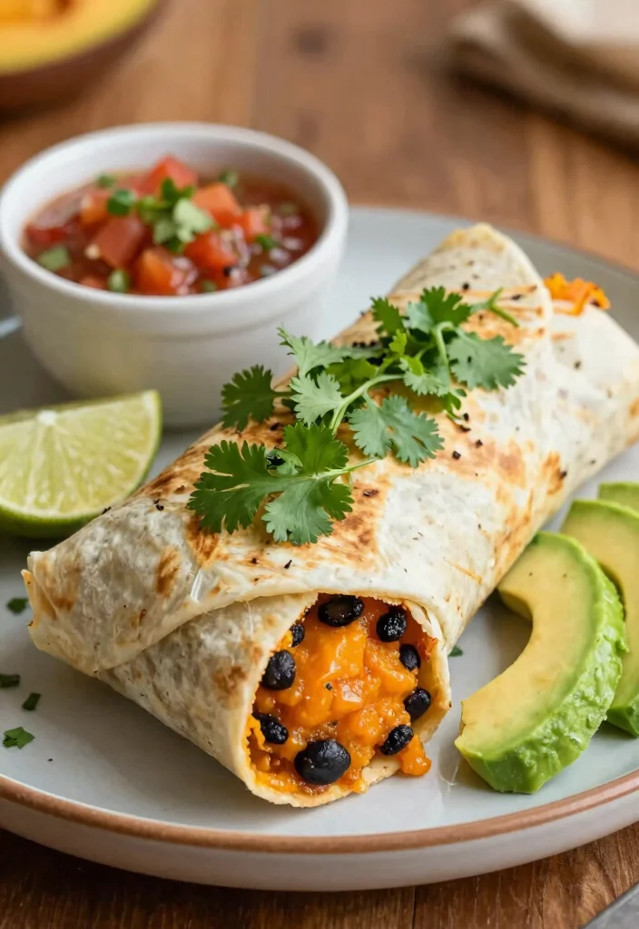 12 Vegan Dinner Recipes for Simple Weeknight Meals 10. Sweet Potato and Black Bean Burritos 0