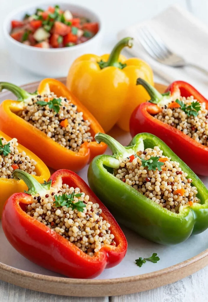 12 Vegan Dinner Recipes for Simple Weeknight Meals 11. Vegan Stuffed Bell Peppers 0
