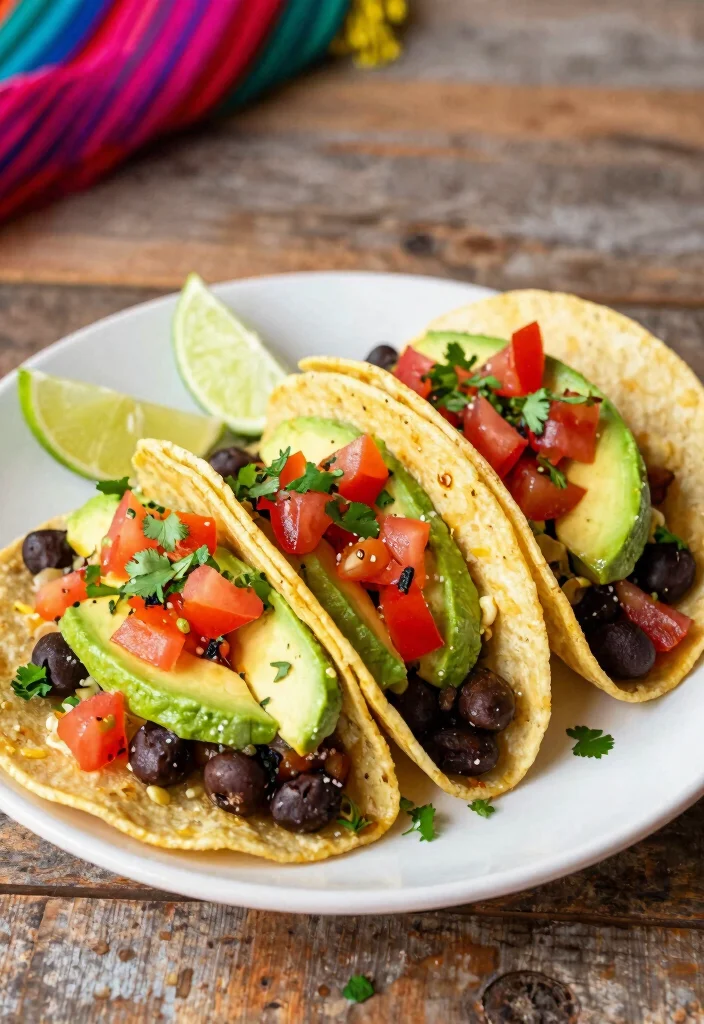 12 Vegan Dinner Recipes for Simple Weeknight Meals 4. Spicy Black Bean Tacos 0