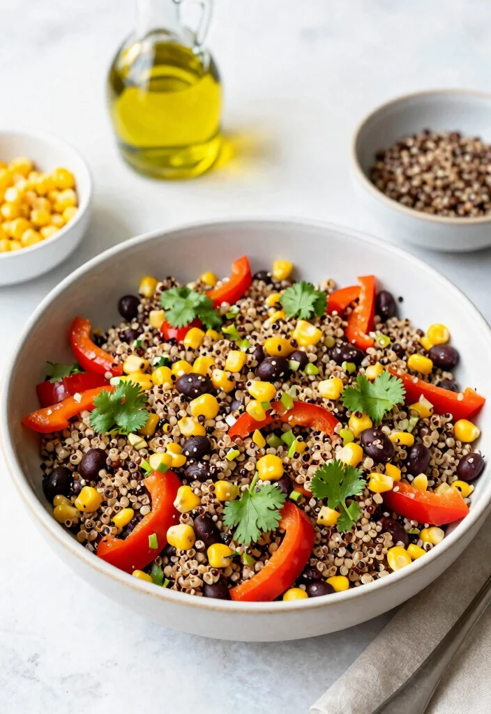 12 Vegan Dinner Recipes for Simple Weeknight Meals 6. Quinoa Black Bean Salad 0