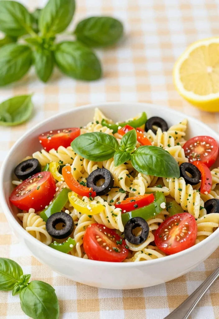 12 Vegan Easter Recipes for a Springtime Plant Based Feast 36 12 Vegan Easter Recipes for a Springtime Plant Based Feast 6. Lemon Basil Pasta Salad 0