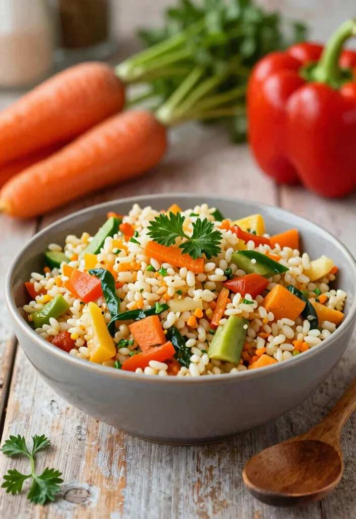 12 Vegan Instant Pot Recipes for Fast Easy Cooking 28 12 Vegan Instant Pot Recipes for Fast Easy Cooking 8. Barley and Vegetable Pilaf 0