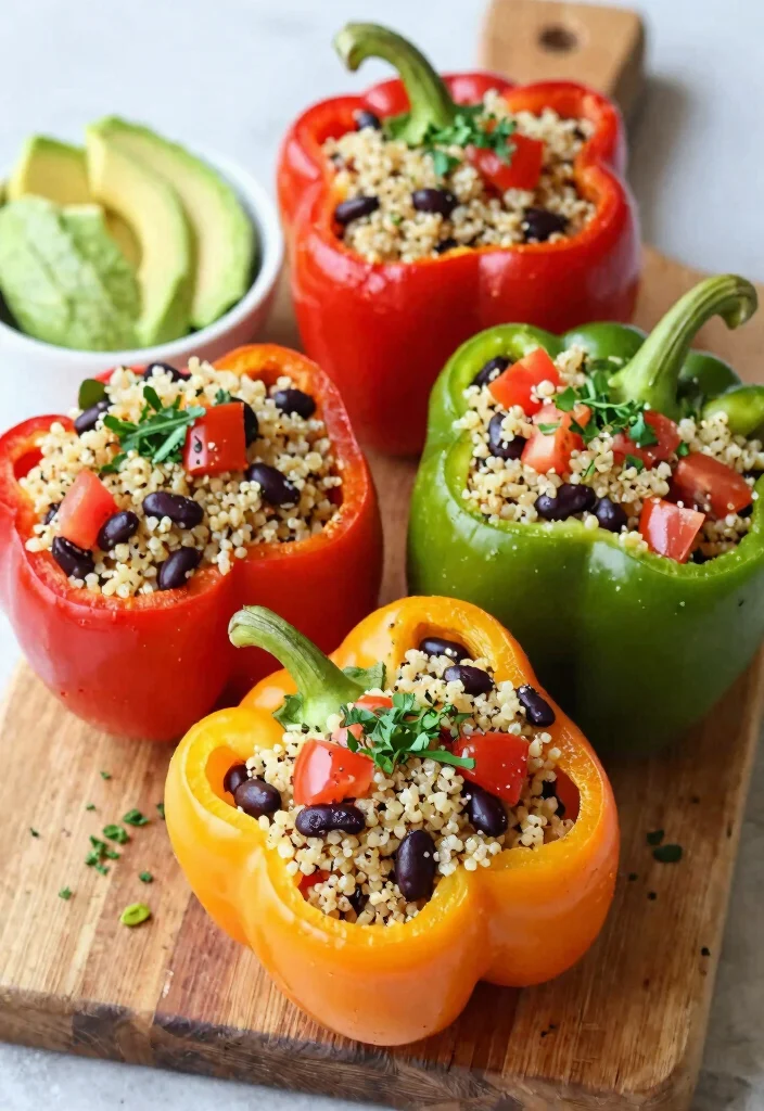 12 Vegan Italian Recipes with Classic Comfort Flavor 7. Stuffed Peppers with Quinoa and Veggies 0