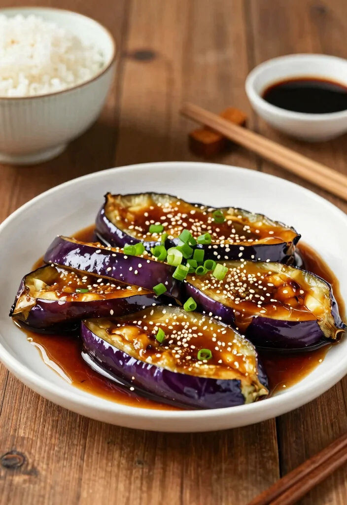 12 Vegan Japanese Recipes with Clean Umami Flavor 3. Miso Glazed Eggplant 0