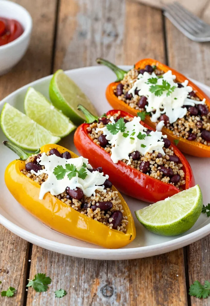12 Vegan Mexican Recipes with Bold Plant Based Flavor 8. Mexican Stuffed Peppers 0