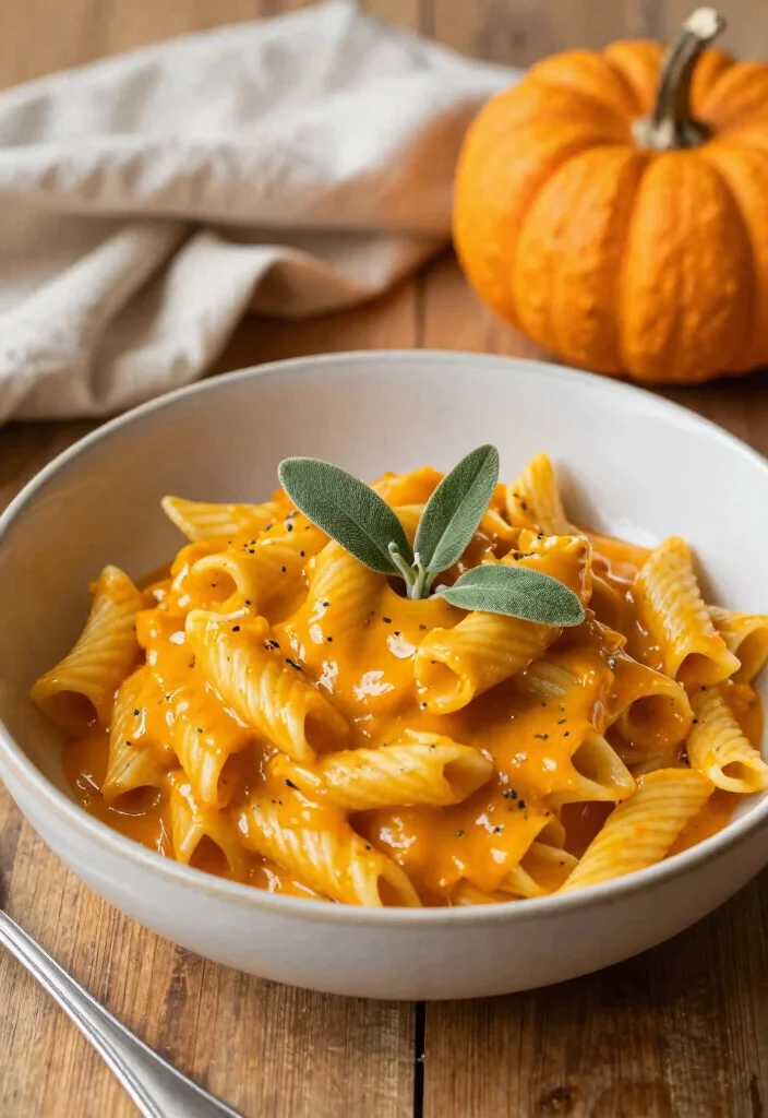 12 Vegan Pasta Recipes for Comforting Meatless Dinners 11. Creamy Pumpkin Pasta 0