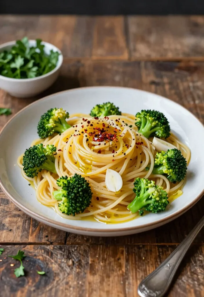 12 Vegan Pasta Recipes for Comforting Meatless Dinners 2. Spaghetti Aglio e Olio with Broccoli 0
