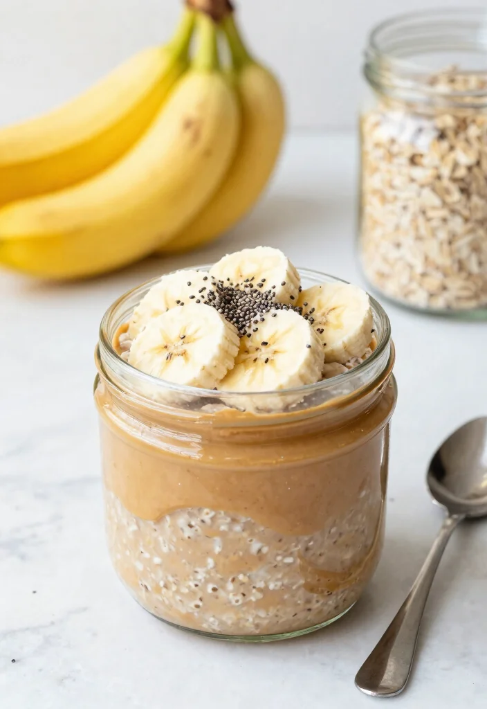 12 Vegan Recipes for Easy Flavorful Plant Based Cooking 7. Peanut Butter Banana Overnight Oats 0