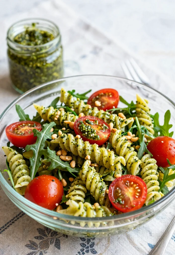 12 Vegan Salad Recipes for Fresh Everyday Meals 61 12 Vegan Salad Recipes for Fresh Everyday Meals 11. Pesto Pasta Salad 0