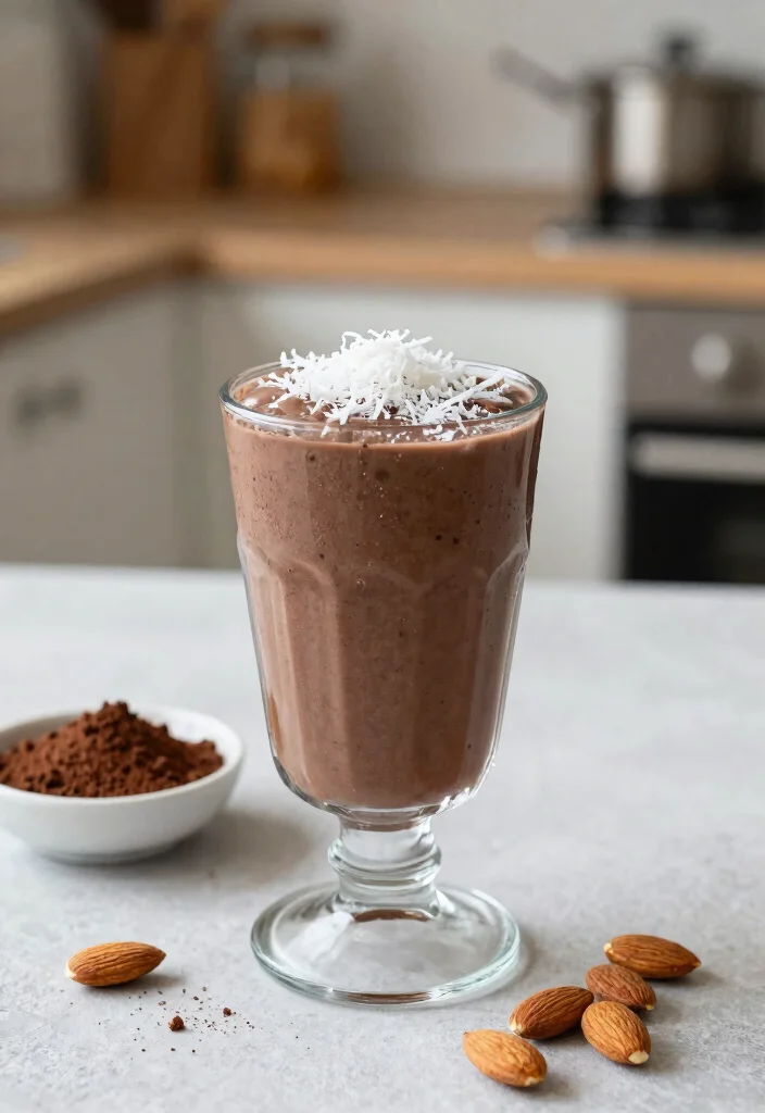 12 Vegan Smoothie Recipes for Quick Plant Based Fuel 27 12 Vegan Smoothie Recipes for Quick Plant Based Fuel 7. Almond Joy Smoothie 0