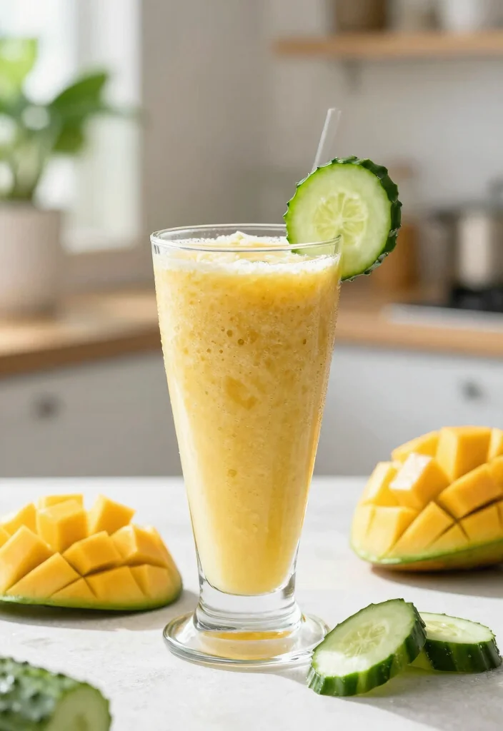 12 Vegan Smoothie Recipes for Quick Plant Based Fuel 49 12 Vegan Smoothie Recipes for Quick Plant Based Fuel 9. Spicy Mango Cucumber Smoothie 0