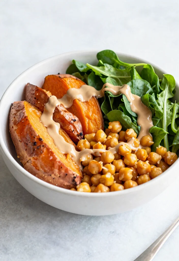 12 Vegan Sweet Potato Recipes for Hearty Comfort Dishes 61 12 Vegan Sweet Potato Recipes for Hearty Comfort Dishes 11. Sweet Potato and Chickpea Buddha Bowl 0