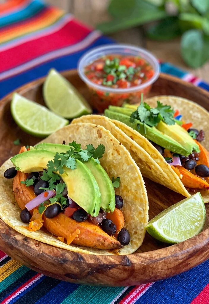 12 Vegan Sweet Potato Recipes for Hearty Comfort Dishes 12 12 Vegan Sweet Potato Recipes for Hearty Comfort Dishes 2. Sweet Potato and Black Bean Tacos 0