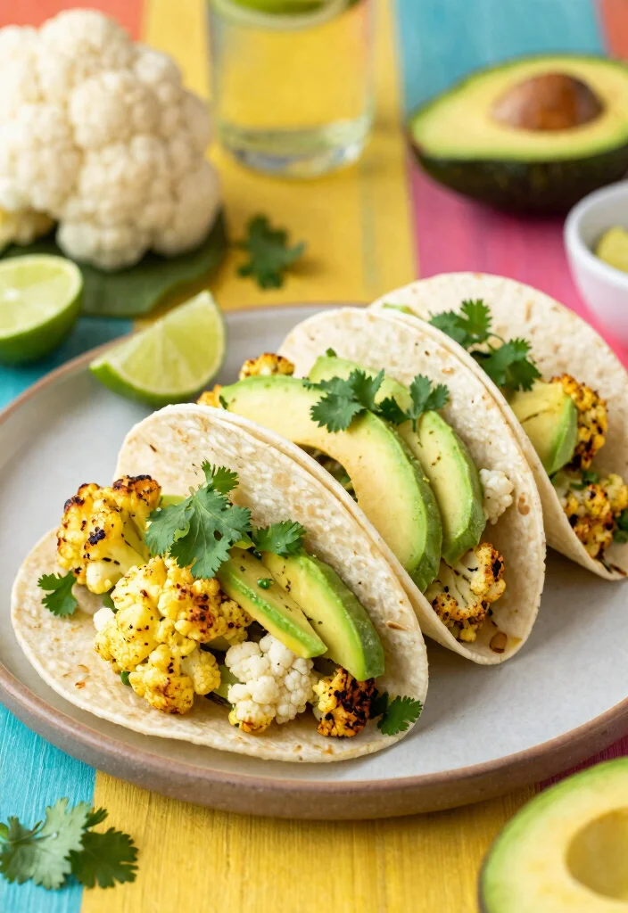 12 Vegan Taco Recipes for Fresh Meatless Weeknights 5. Cauliflower Avocado Tacos 0