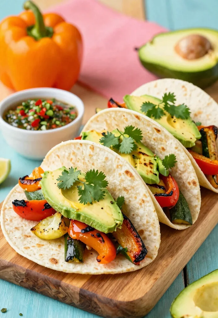 12 Vegan Taco Recipes for Fresh Meatless Weeknights 7. Grilled Vegetable Tacos 0