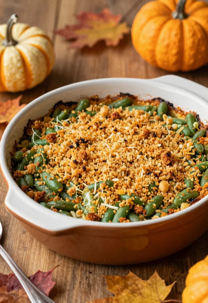 12 Vegan Thanksgiving Recipes for a Plant Based Holiday Table 4. Festive Vegan Green Bean Casserole 0