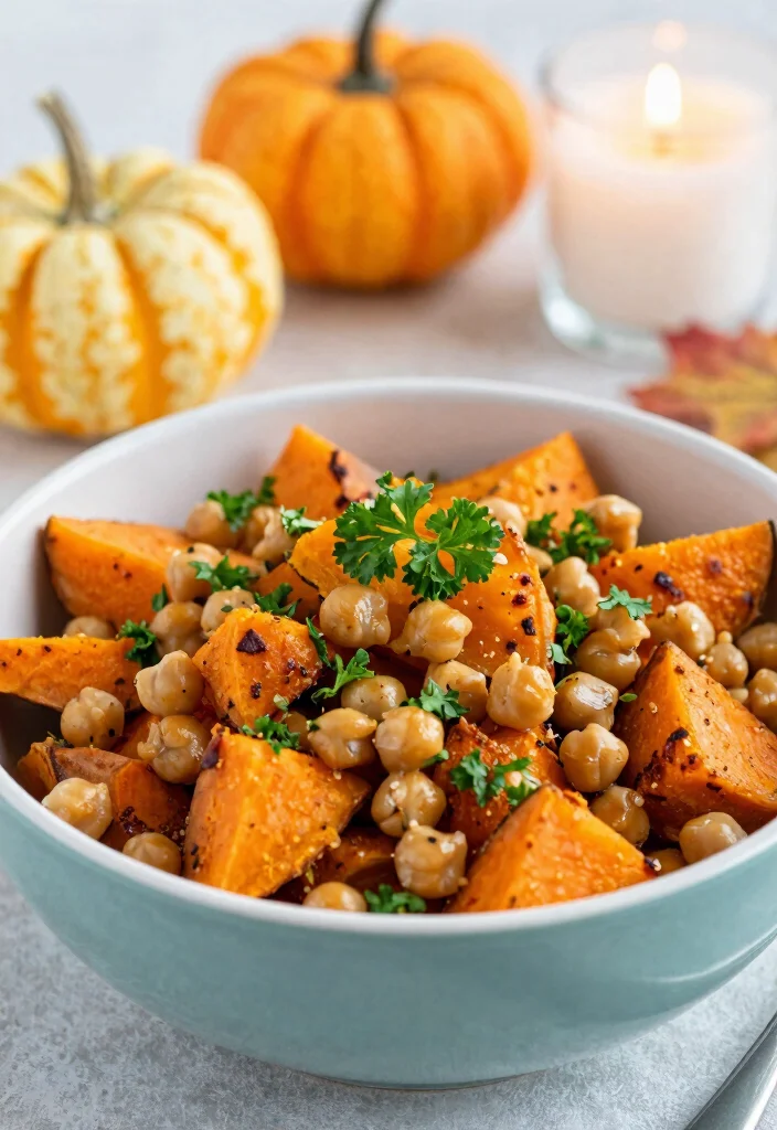 12 Vegan Thanksgiving Recipes for a Plant Based Holiday Table 5. Sweet Potato Chickpea Salad 0