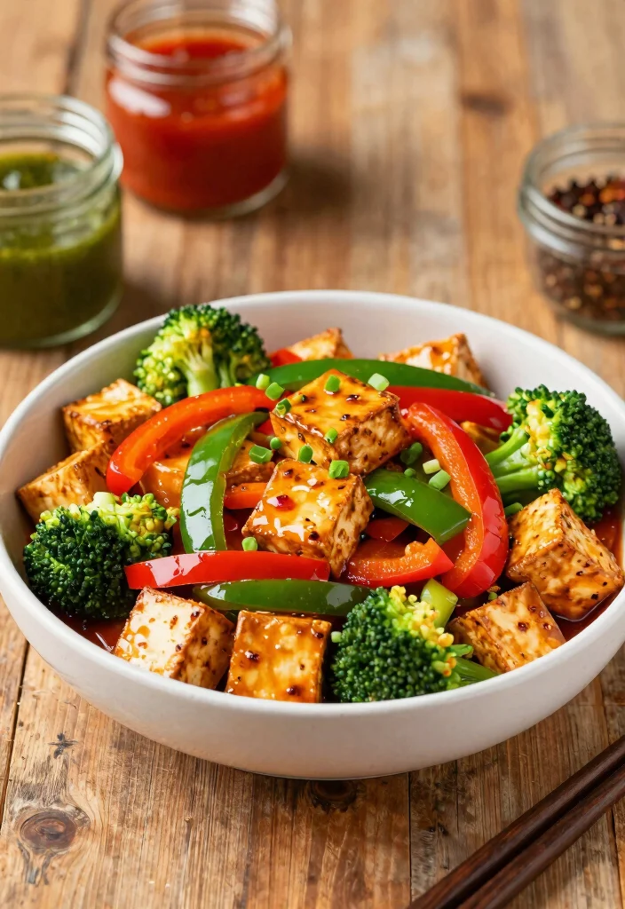 12 Vegan Tofu Recipes for Simple Plant-Based Meals 1 12 Vegan Tofu Recipes for Simple Plant Based Meals 1. Sweet and Spicy Tofu Stir Fry 0