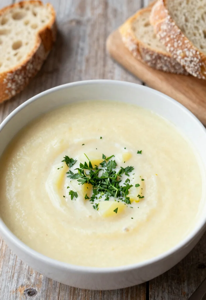 12 Vegan Winter Recipes for Cozy Comfort Food 10. Vegan Potato Leek Soup 0