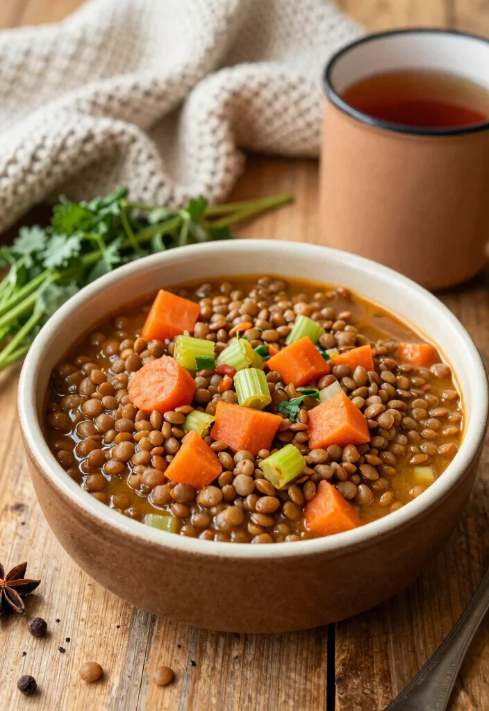 12 Vegan Winter Recipes for Cozy Comfort Food 2. Hearty Lentil Stew 0
