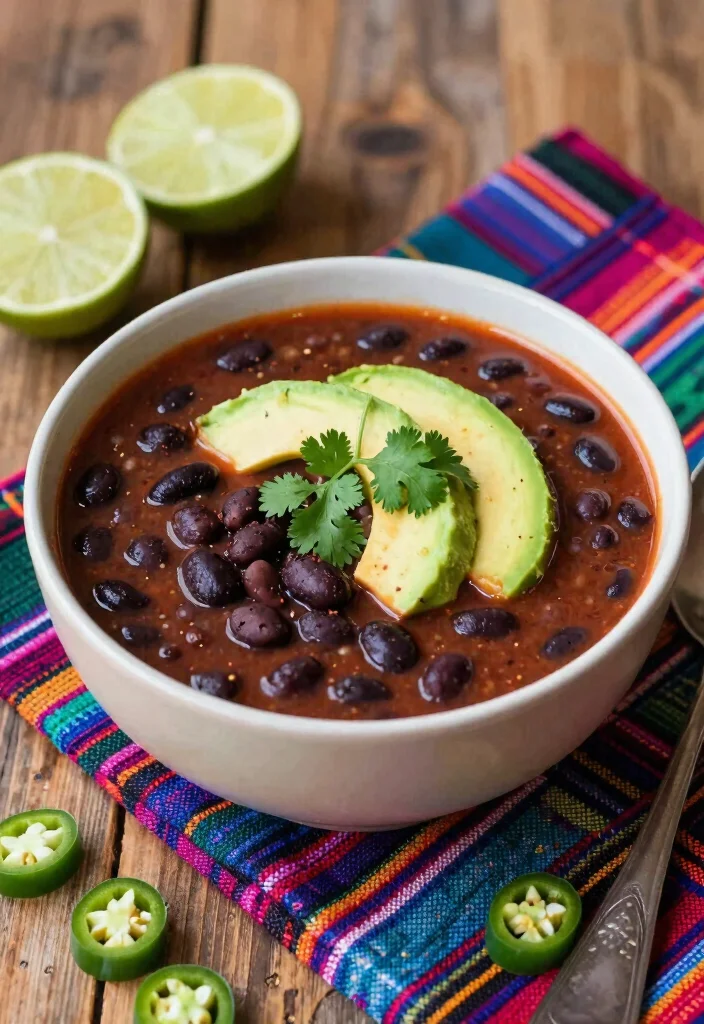 12 Vegan Winter Recipes for Cozy Comfort Food 3. Spicy Black Bean Soup 0