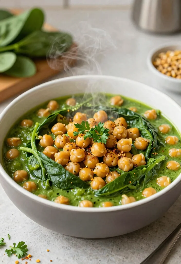 12 Vegan Winter Recipes for Cozy Comfort Food 8. Chickpea and Spinach Stew 0