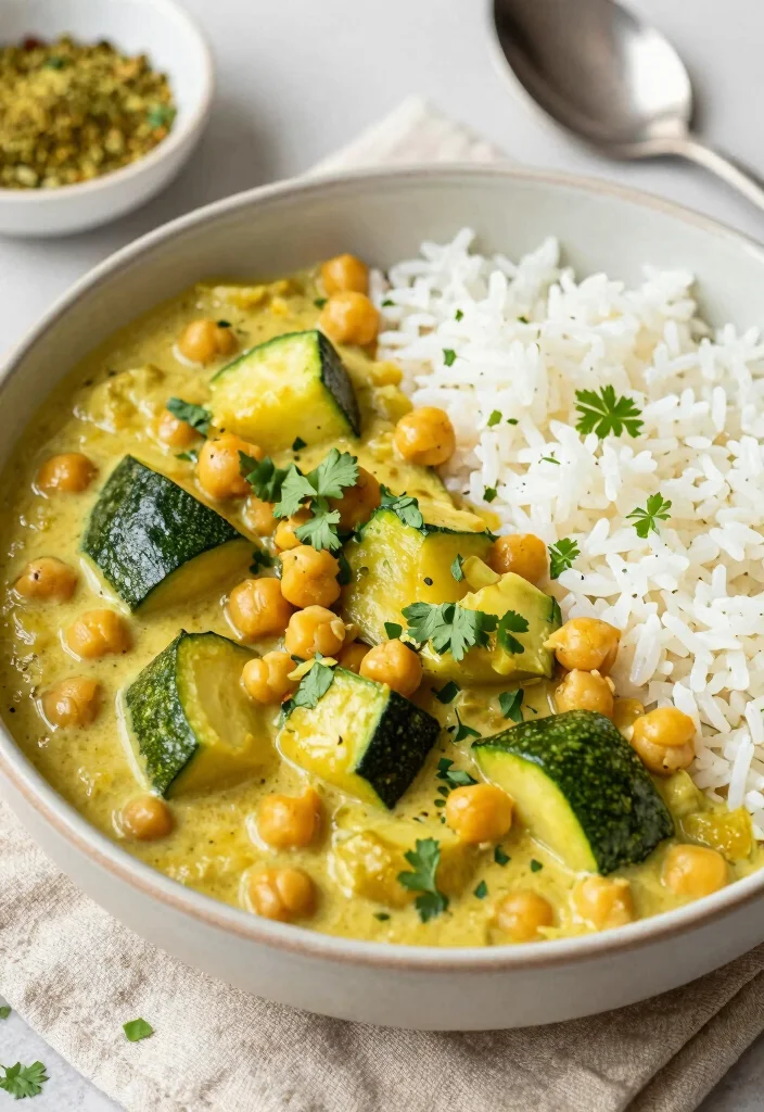 12 Vegan Zucchini Recipes for Light Seasonal Cooking 11. Zucchini and Chickpea Curry 0