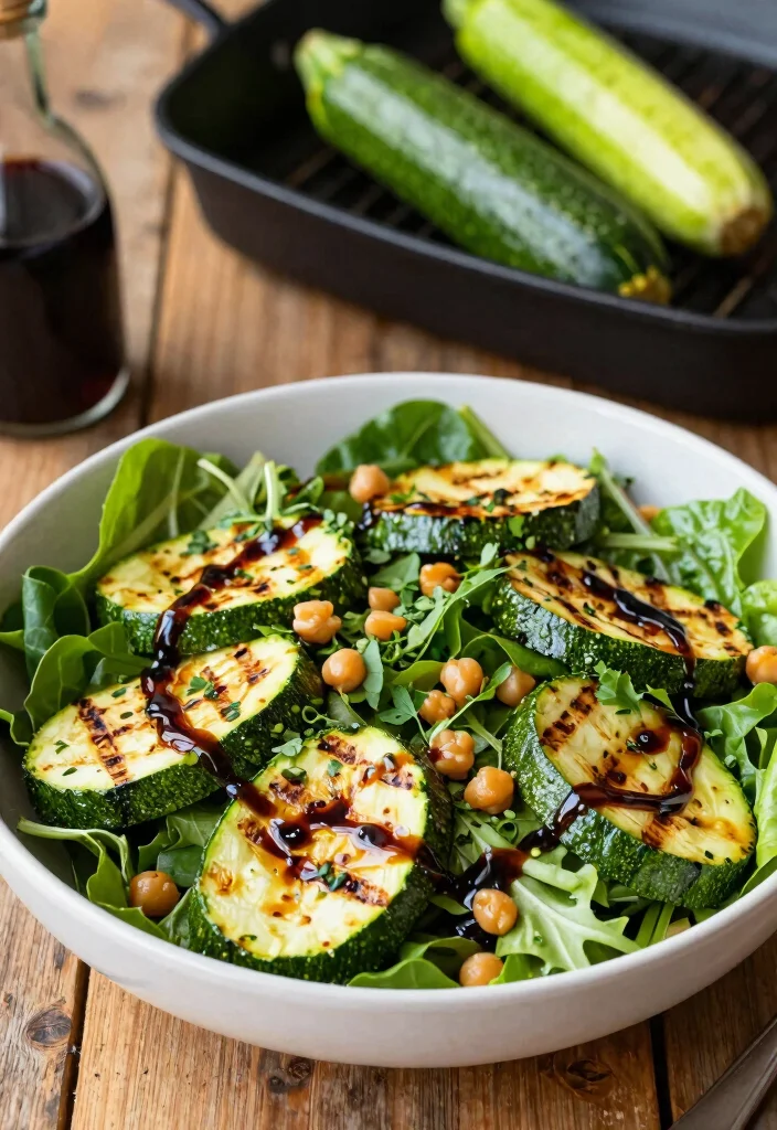 12 Vegan Zucchini Recipes for Light Seasonal Cooking 4. Grilled Zucchini and Chickpea Salad 0