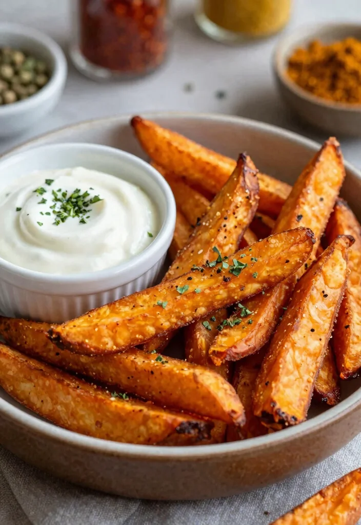 12 Vegetarian Air Fryer Recipes for Quick Cooking 23 12 Vegetarian Air Fryer Recipes for Quick Cooking 3. Spicy Air Fryer Sweet Potato Fries 0