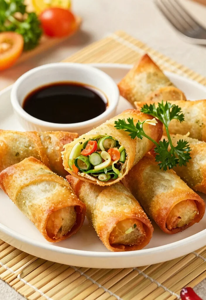 12 Vegetarian Air Fryer Recipes for Quick Cooking 34 12 Vegetarian Air Fryer Recipes for Quick Cooking 4. Air Fryer Vegetable Spring Rolls 0