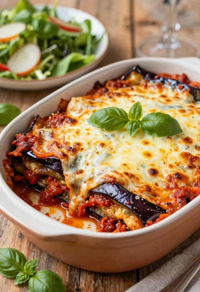 12 Vegetarian Casserole Recipes for Comfort Dinners 11. Eggplant Parmesan Casserole 0