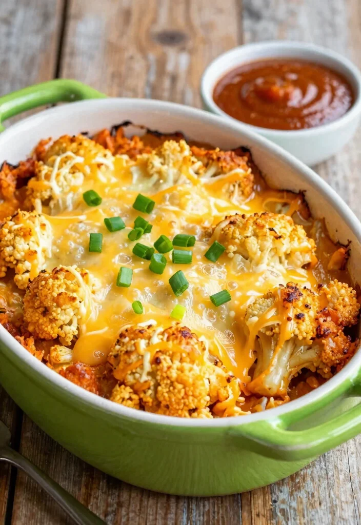 12 Vegetarian Casserole Recipes for Comfort Dinners 12. Buffalo Cauliflower Casserole 0