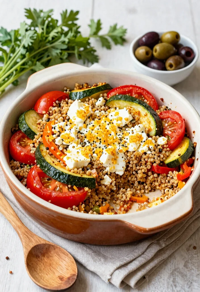 12 Vegetarian Casserole Recipes for Comfort Dinners 2. Mediterranean Quinoa Casserole 0