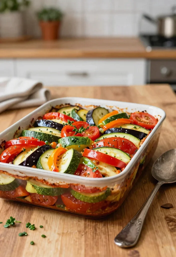 12 Vegetarian Casserole Recipes for Comfort Dinners 5. Ratatouille Casserole 0