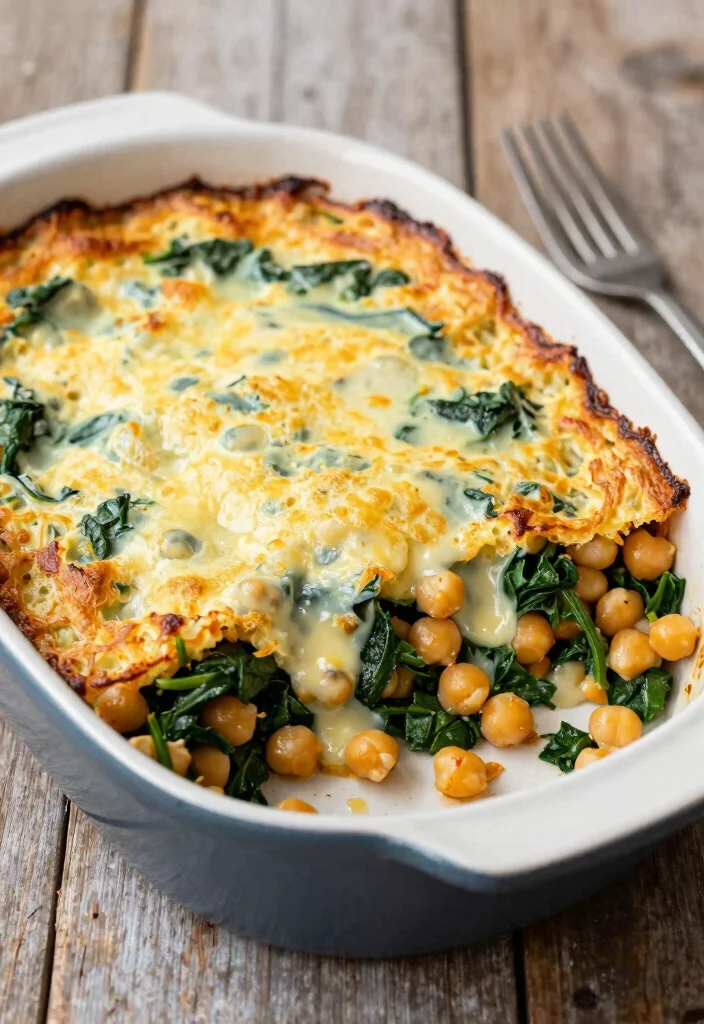 12 Vegetarian Casserole Recipes for Comfort Dinners 9. Chickpea and Spinach Casserole 0