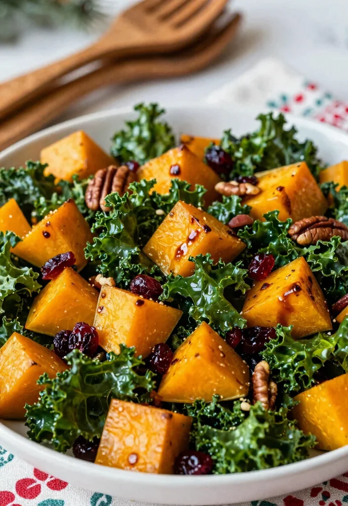 12 Vegetarian Christmas Recipes for a Festive Table 1 12 Vegetarian Christmas Recipes for a Festive Table 1. Roasted Butternut Squash and Kale Salad 0