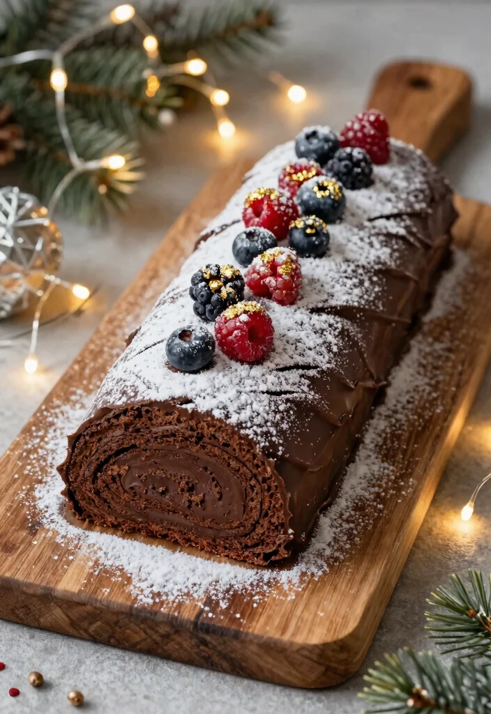 12 Vegetarian Christmas Recipes for a Festive Table 40 12 Vegetarian Christmas Recipes for a Festive Table 10. Vegan Chocolate Yule Log 0