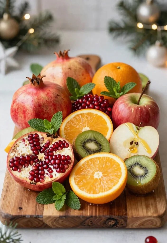 12 Vegetarian Christmas Recipes for a Festive Table 52 12 Vegetarian Christmas Recipes for a Festive Table 12. Festive Fruit Platter 0