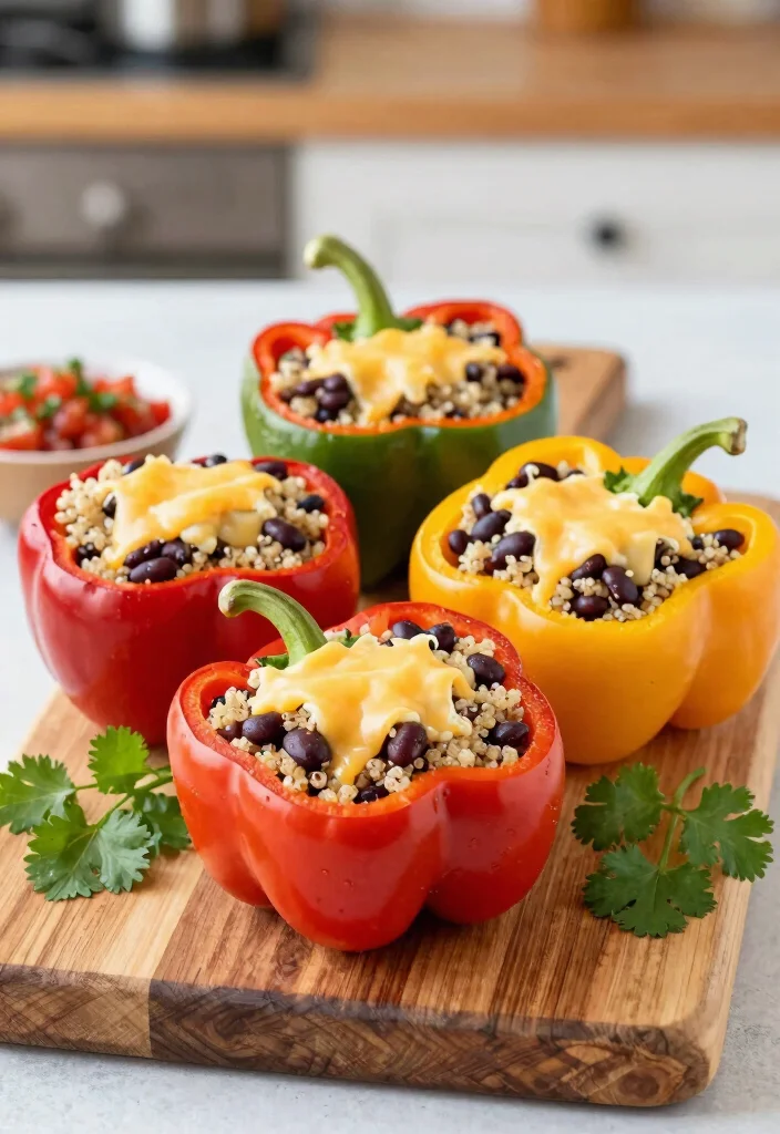 12 Vegetarian Christmas Recipes for a Festive Table 12 12 Vegetarian Christmas Recipes for a Festive Table 2. Stuffed Bell Peppers with Quinoa and Black Beans 0