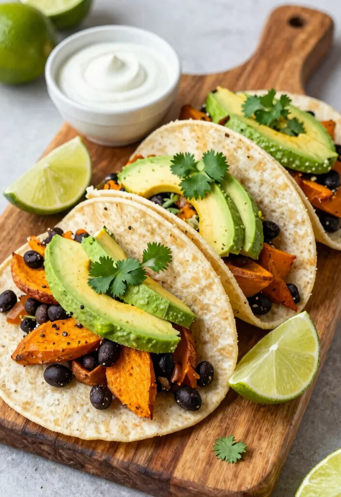 12 Vegetarian Christmas Recipes for a Festive Table 24 12 Vegetarian Christmas Recipes for a Festive Table 4. Sweet Potato and Black Bean Tacos 0