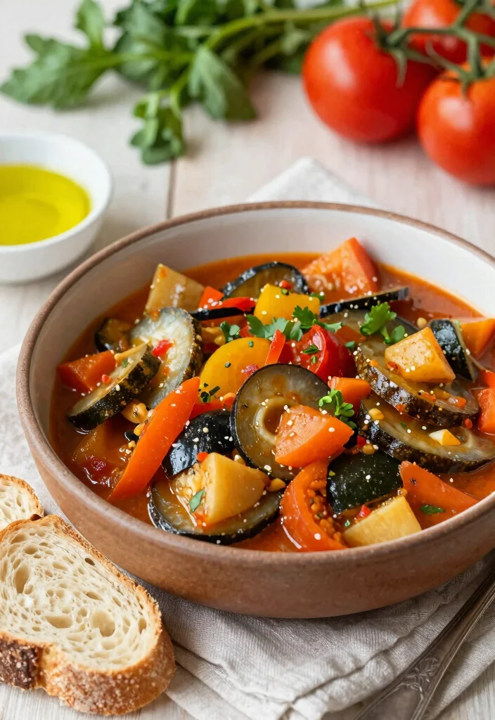 12 Vegetarian Crockpot Recipes for Easy Meals 11. Ratatouille Stew 0