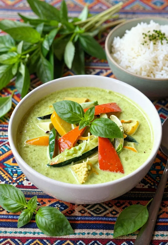 12 Vegetarian Crockpot Recipes for Easy Meals 6. Vegetable Thai Green Curry 0