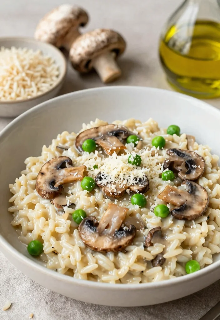 12 Vegetarian Crockpot Recipes for Families 2. Creamy Mushroom Risotto 0