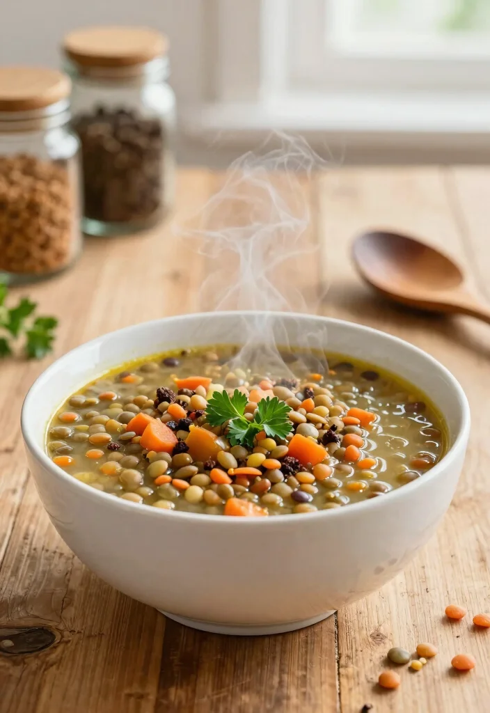 12 Vegetarian Crockpot Recipes for Hands Off Cooking 1. Hearty Lentil Soup 0