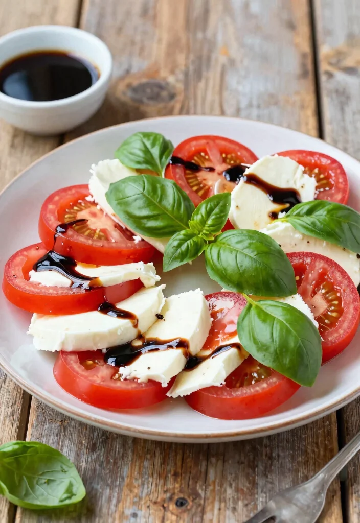 12 Vegetarian Dinner Recipes for Simple Nights 10. Caprese Salad with Balsamic Reduction 0