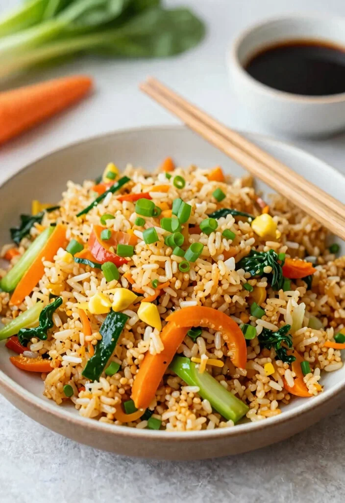 12 Vegetarian Dinner Recipes for Simple Nights 12. Vegetable Fried Rice 0