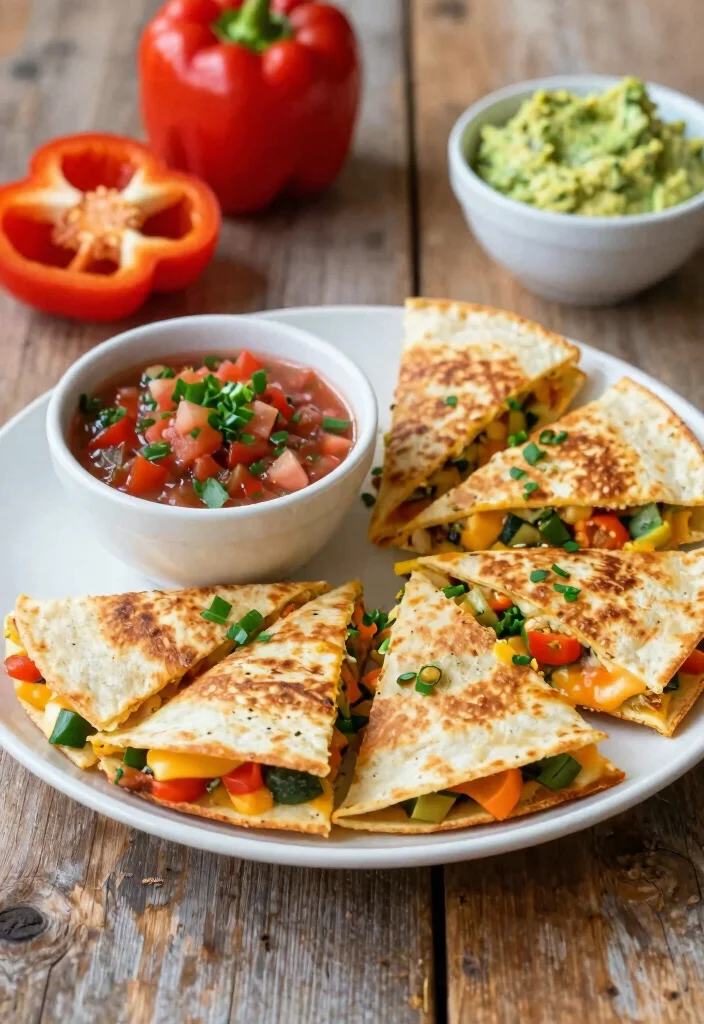 12 Vegetarian Dinner Recipes for Simple Nights 5. Veggie Quesadillas 0