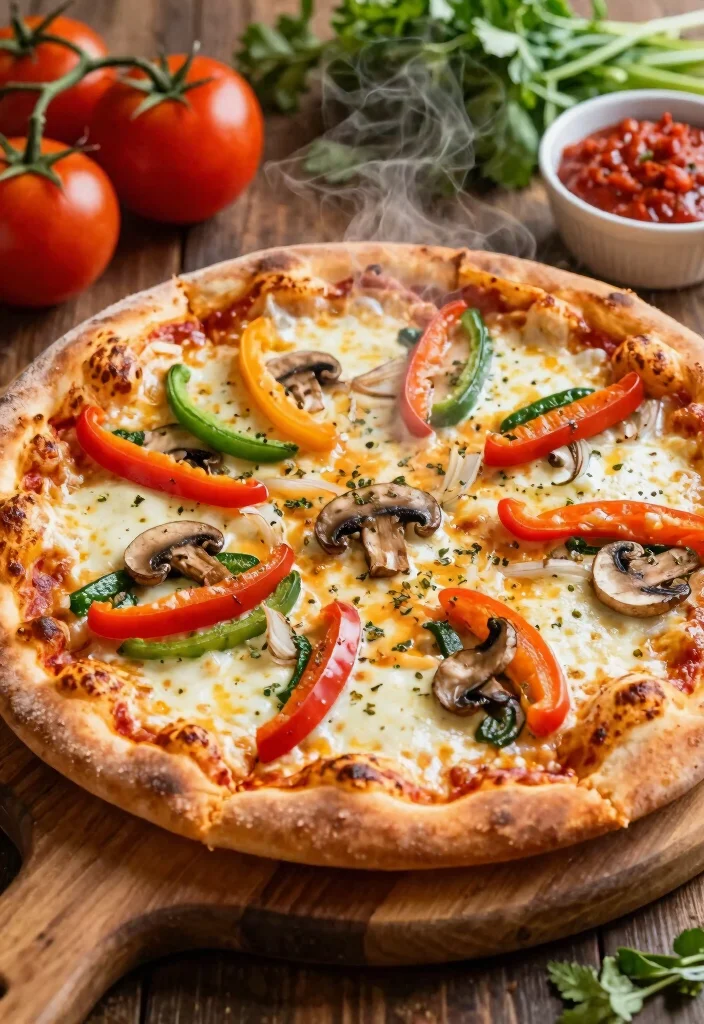 12 Vegetarian Dinner Recipes for Weeknights 4. Veggie Pizza with Homemade Dough 0